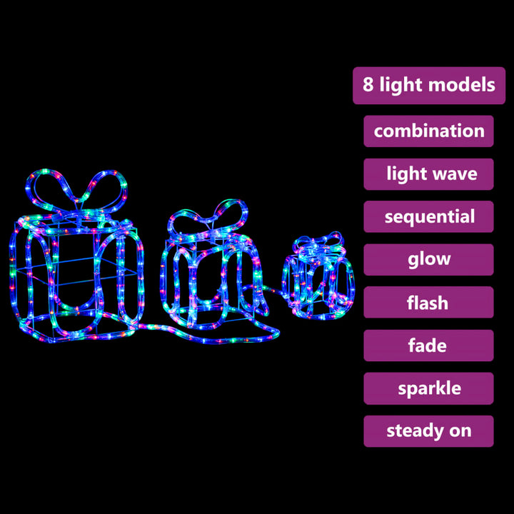 Christmas Decoration Gift Boxes With 180 Leds Indoor Outdoor