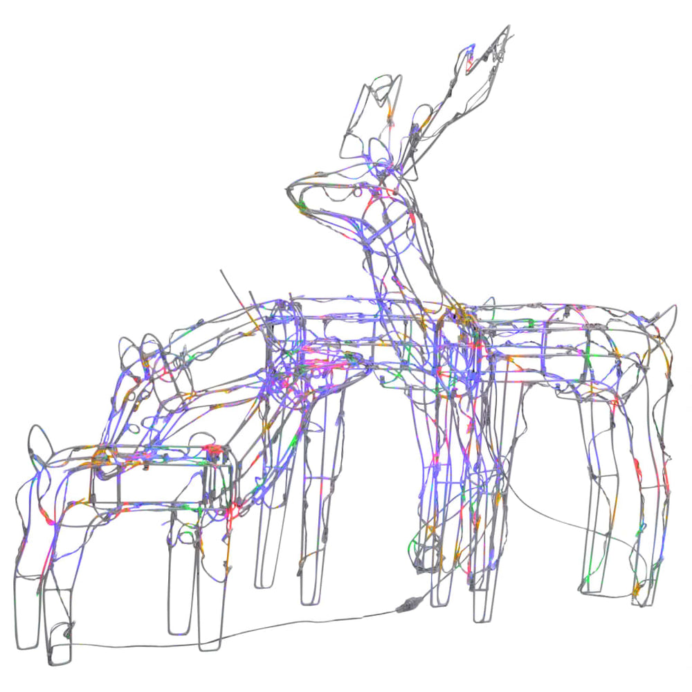 3 Piece Christmas Light Display Reindeers 229 Leds