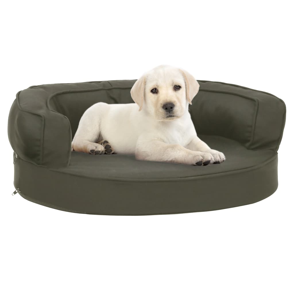 Ergonomic Dog Bed Mattress Linen Look