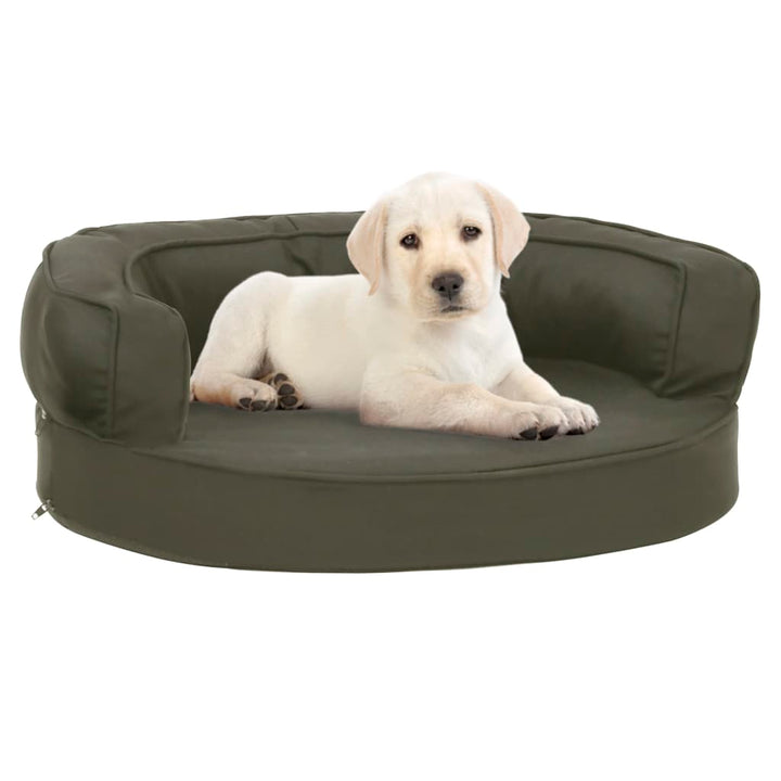 Ergonomic Dog Bed Mattress Linen Look