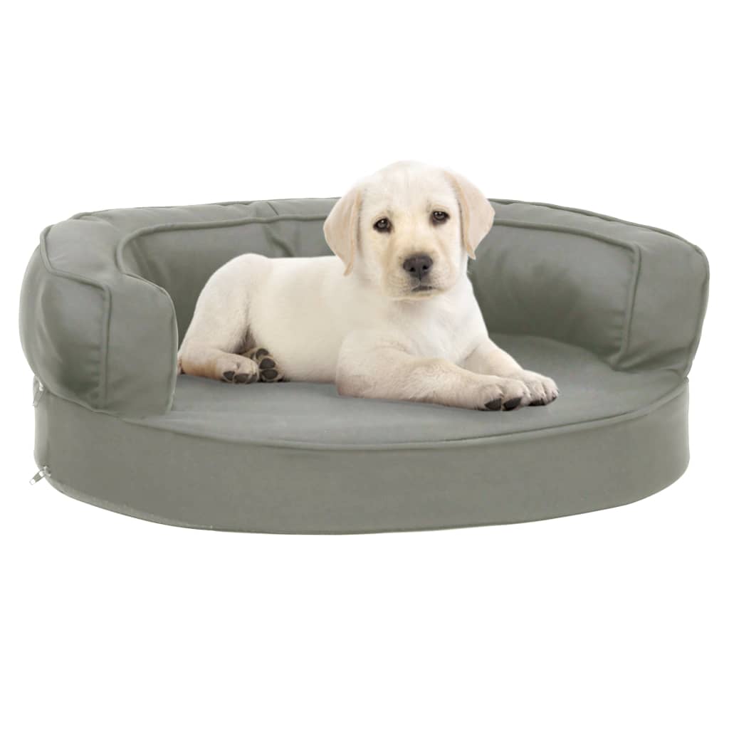 Ergonomic Dog Bed Mattress Linen Look