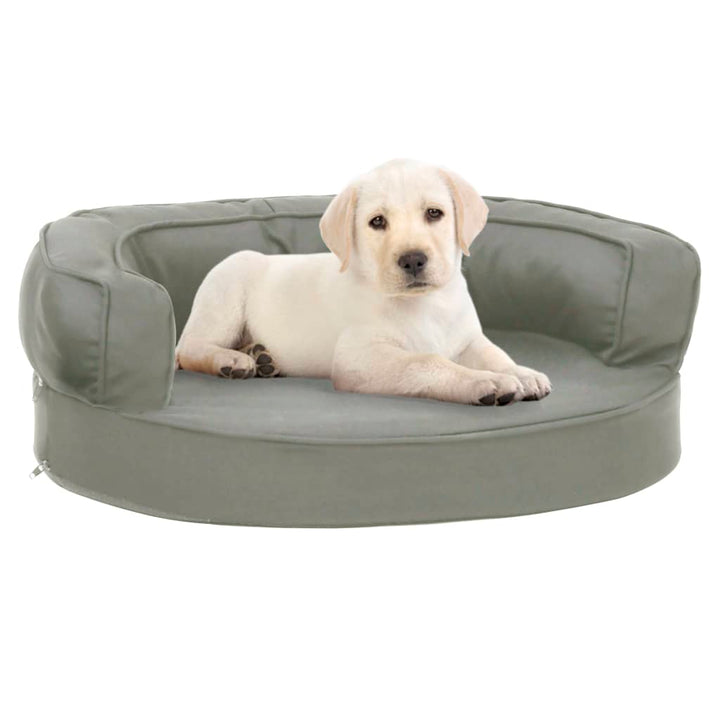 Ergonomic Dog Bed Mattress Linen Look