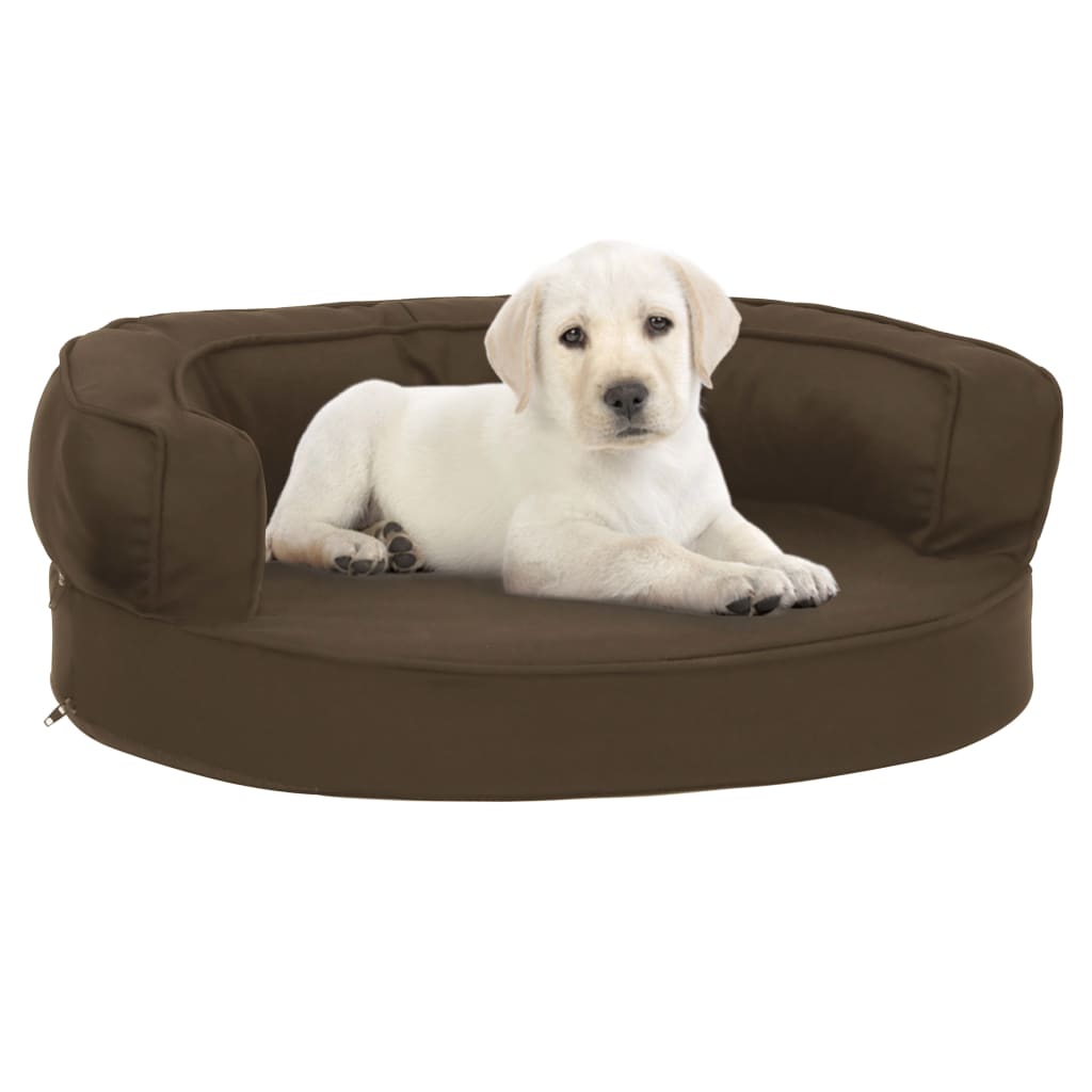 Ergonomic Dog Bed Mattress Linen Look