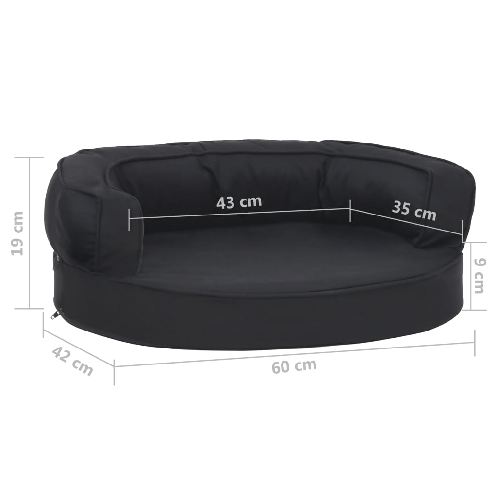 Ergonomic Dog Bed Mattress Linen Look