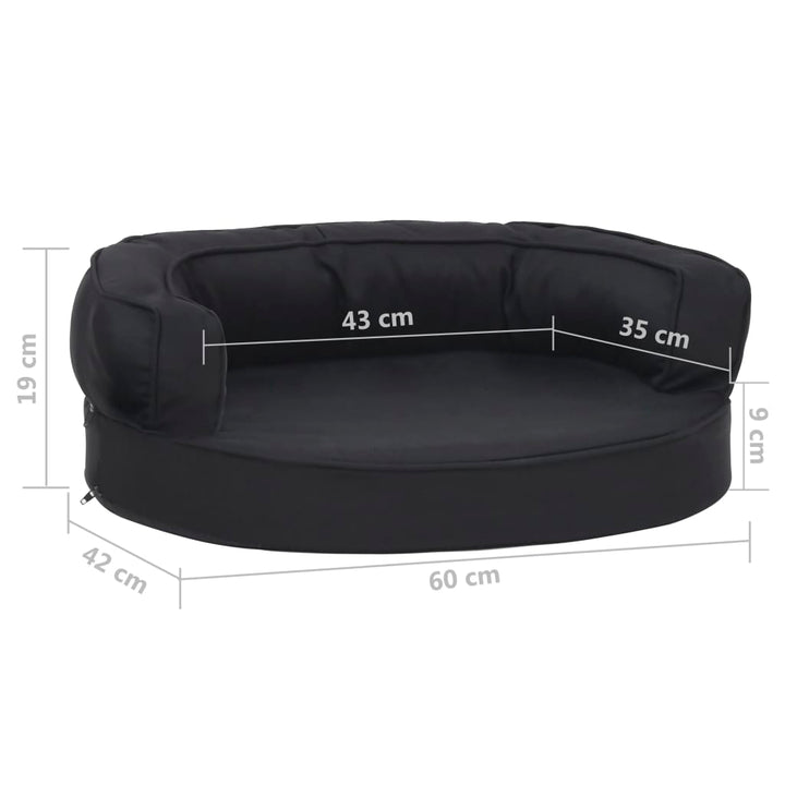 Ergonomic Dog Bed Mattress Linen Look