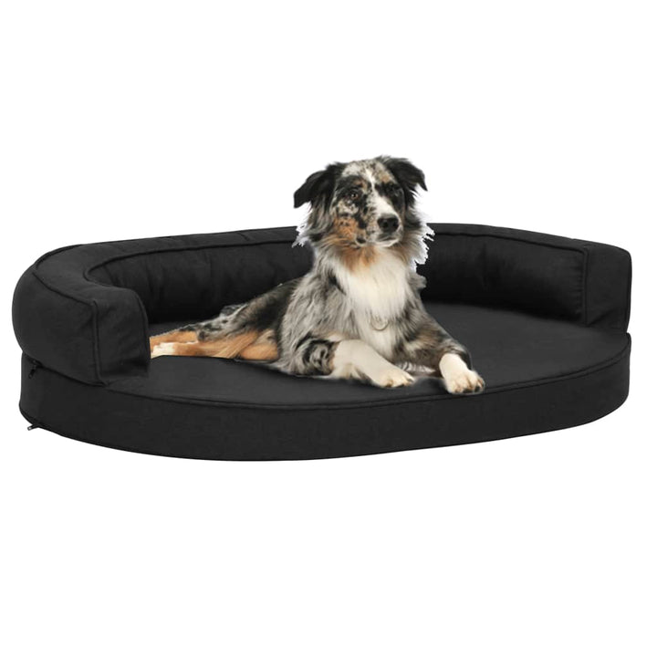 Ergonomic Dog Bed Mattress Linen Look