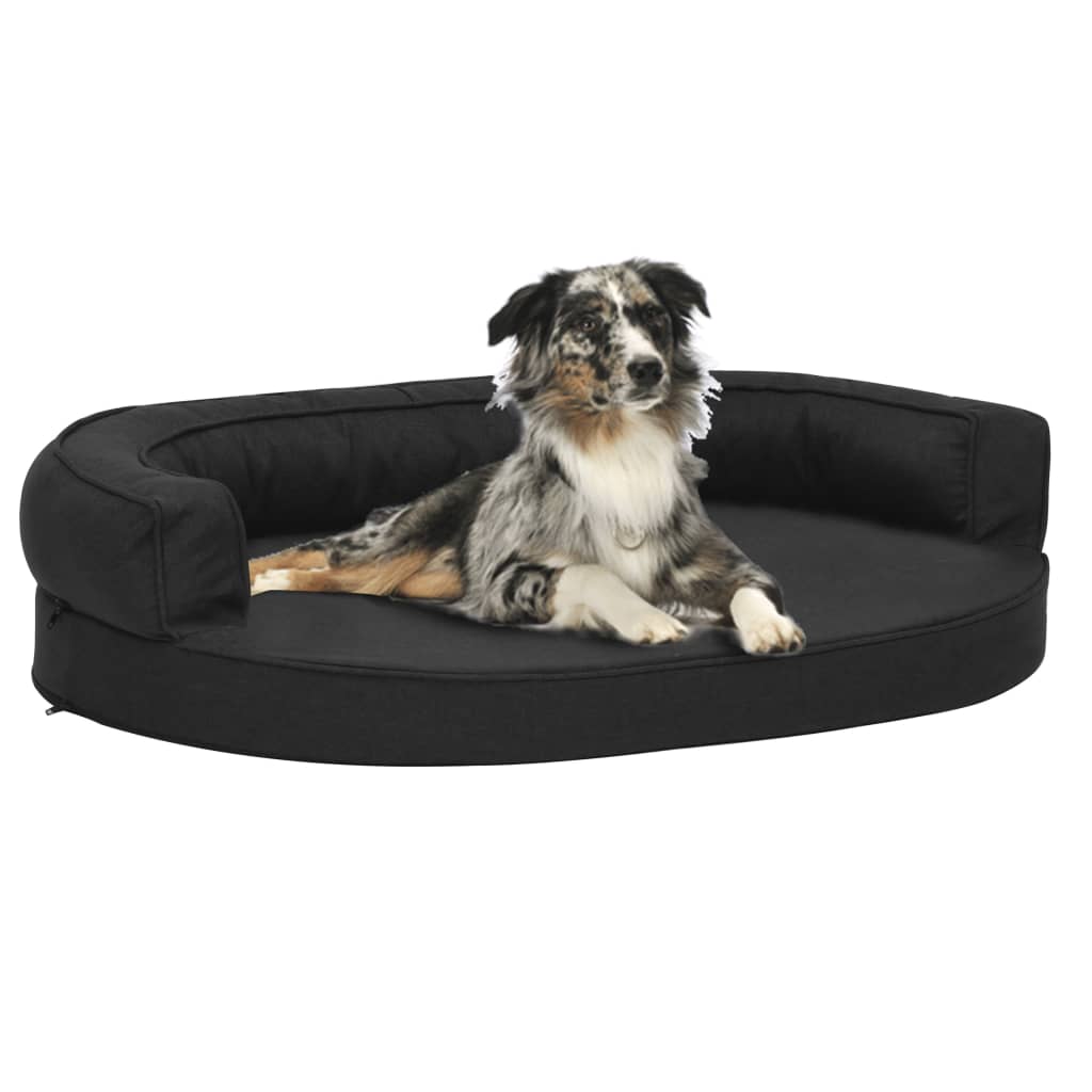 Ergonomic Dog Bed Mattress Linen Look