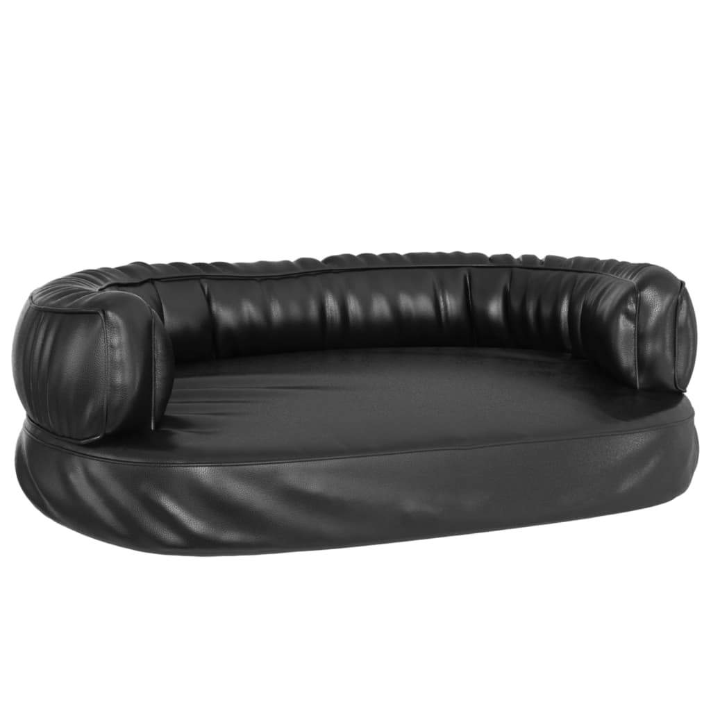 Ergonomic Foam Dog Bed Faux Leather