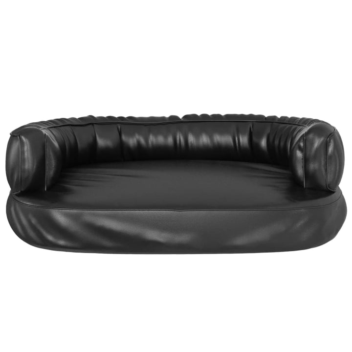Ergonomic Foam Dog Bed Faux Leather