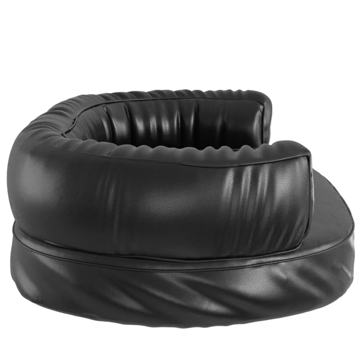 Ergonomic Foam Dog Bed Faux Leather