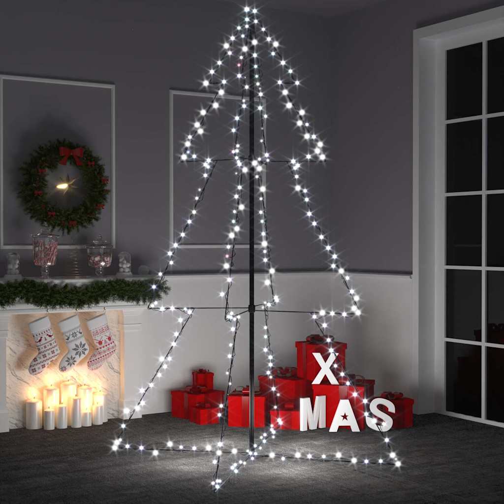 Christmas Cone Tree 240 Leds Indoor And Outdoor 118X180 Cm