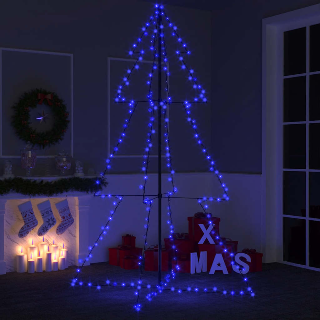 Christmas Cone Tree 240 Leds Indoor And Outdoor 118X180 Cm