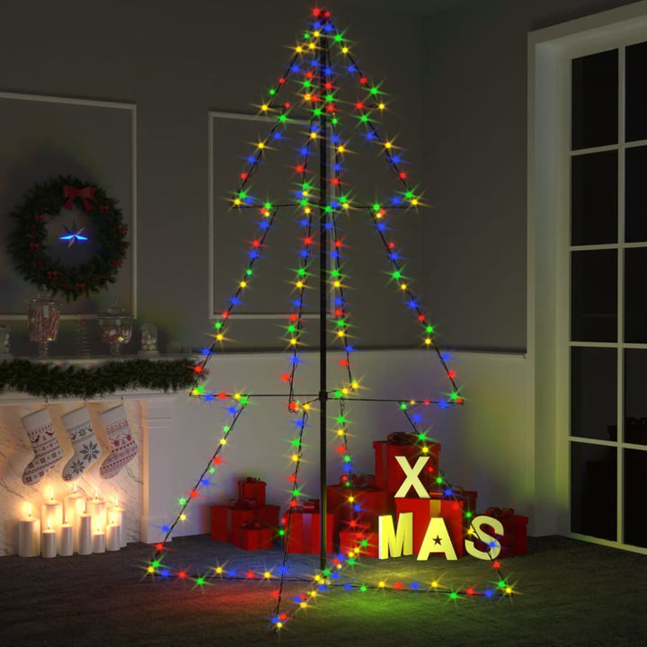Christmas Cone Tree 240 Leds Indoor And Outdoor 118X180 Cm