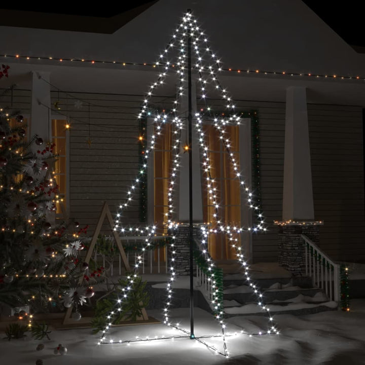 Christmas Cone Tree 240 Leds Indoor And Outdoor 118X180 Cm