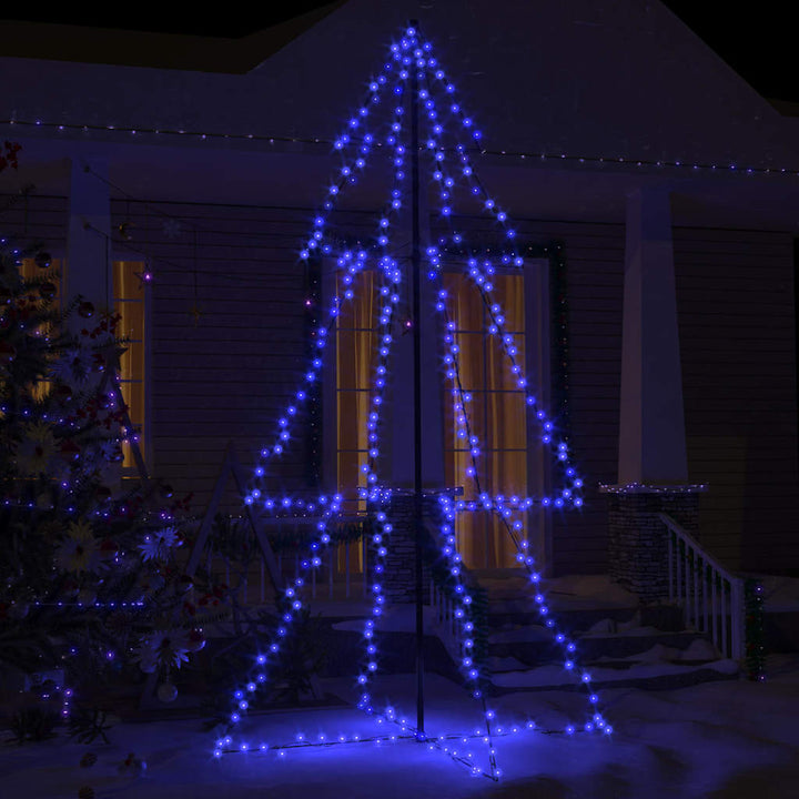Christmas Cone Tree 240 Leds Indoor And Outdoor 118X180 Cm
