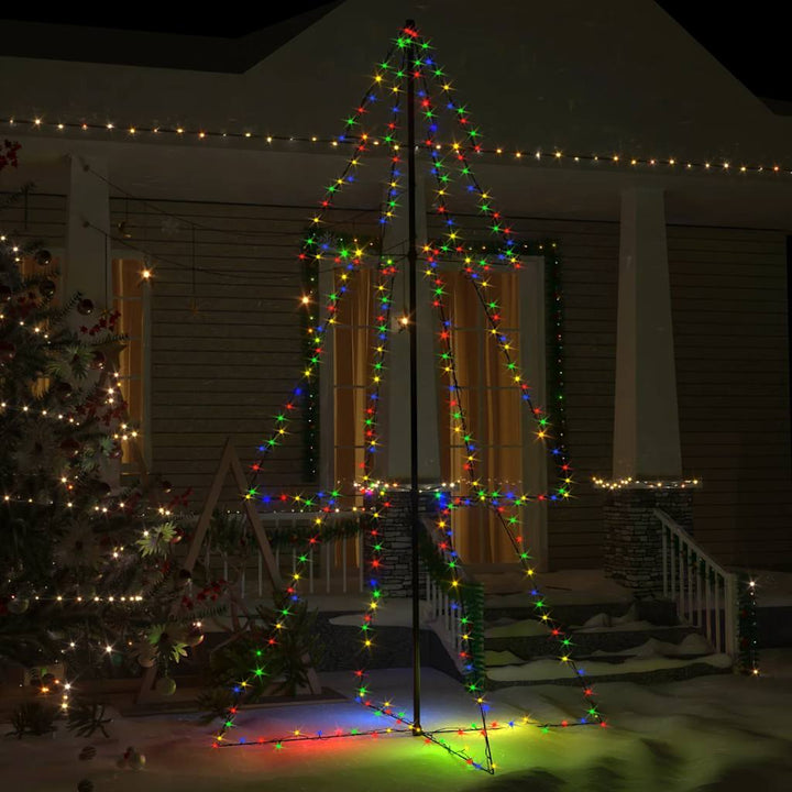 Christmas Cone Tree 240 Leds Indoor And Outdoor 118X180 Cm