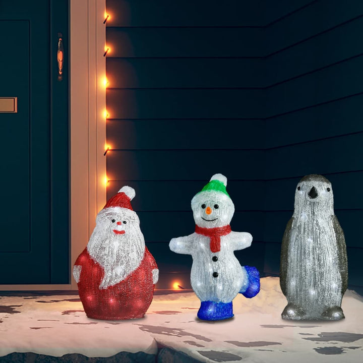 Led Christmas Acrylic Snowman Figure Indoor And Outdoor 30Cm