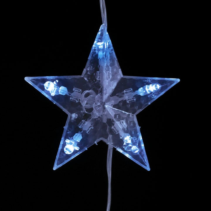 Led Star Curtain Fairy Lights 200 Led 8 Function