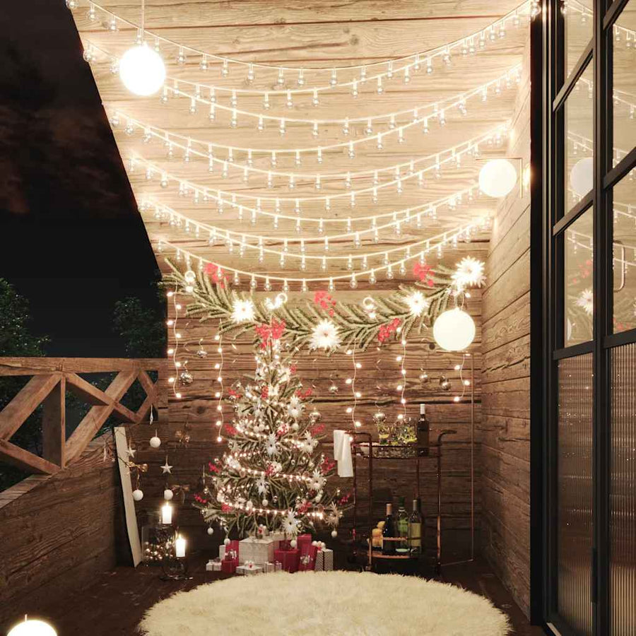 Globe Fairy String Lights 20M 200 Led 8 Function