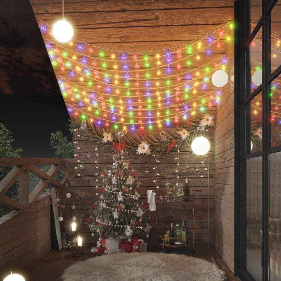 Globe Fairy String Lights 20M 200 Led Colourful 8 Function