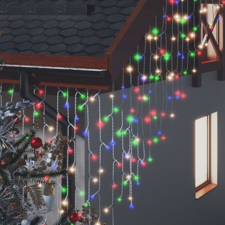 Led Curtain Icicle Lights 10M 400 Led 8 Function