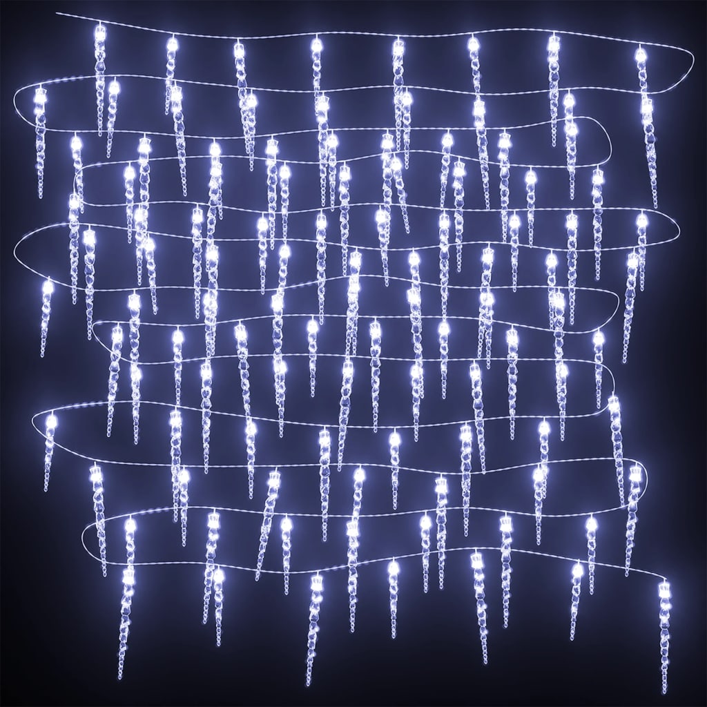Christmas Icicle Lights 40Pcs Acrylic Remote Control
