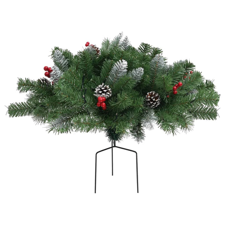 Artificial Pathway Pre-Lit Christmas Tree Green Pvc