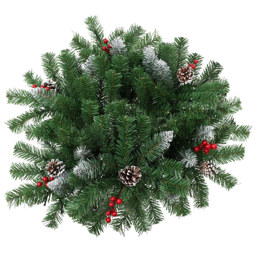 Artificial Pathway Pre-Lit Christmas Tree Green Pvc