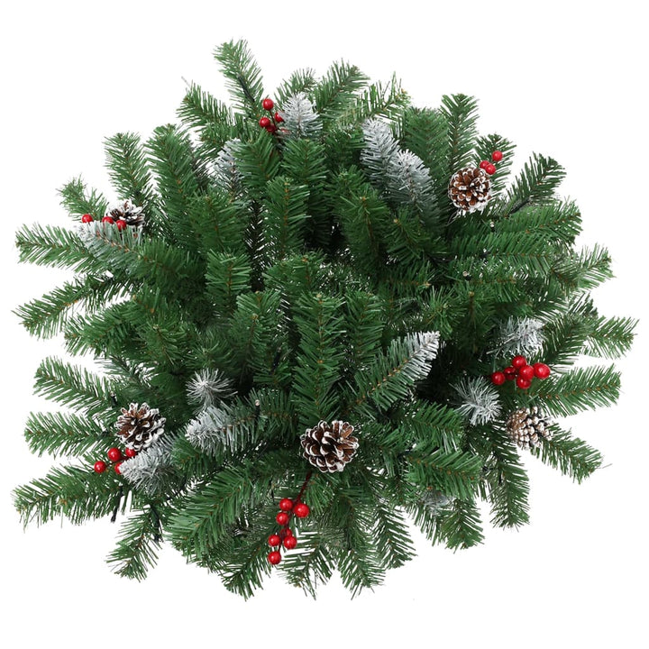 Artificial Pathway Pre-Lit Christmas Tree Green Pvc