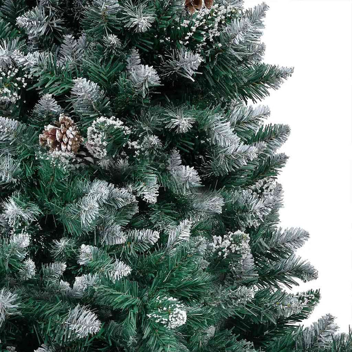 Artificial Pre-Lit Christmas Tree With Ball Set&Pine Cones 180 Cm