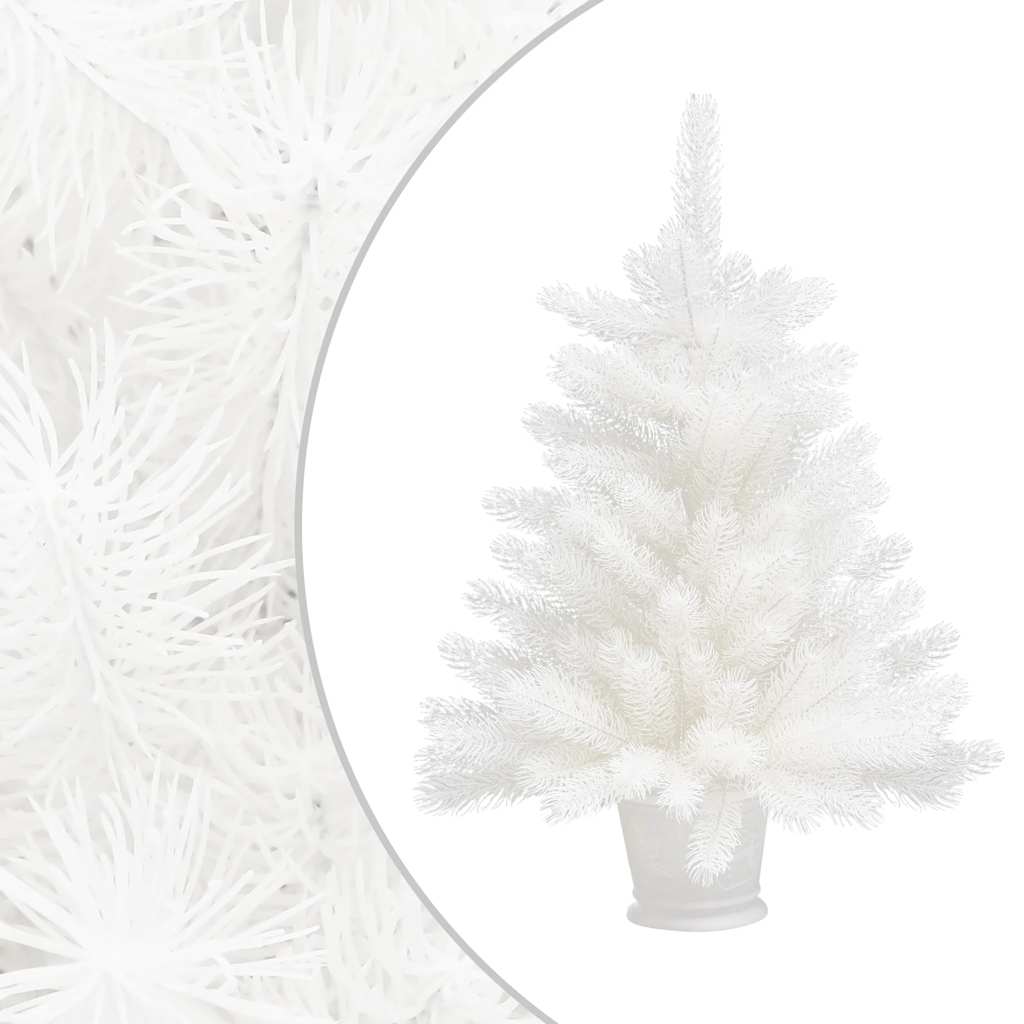 Artificial Pre-Lit Christmas Tree With Ball Set White 65 Cm