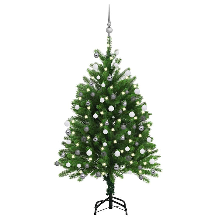 Artificial Pre-Lit Christmas Tree With Ball Set 65 Cm Green