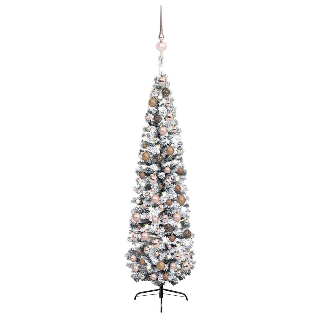 Slim Artificial Christmas Tree With Stand Pvc