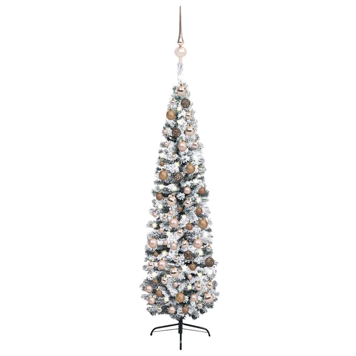 Slim Artificial Christmas Tree With Stand Pvc