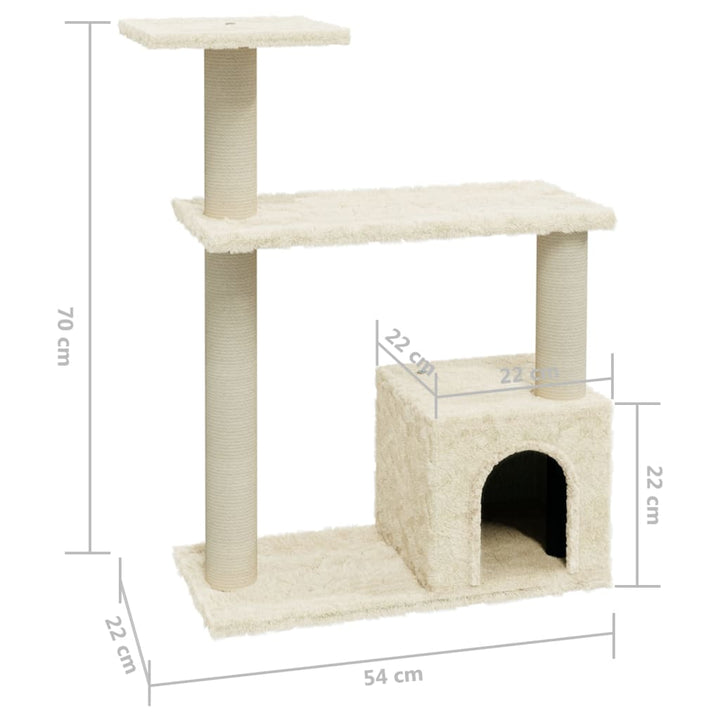 Cat Tree With Sisal Scratching Posts