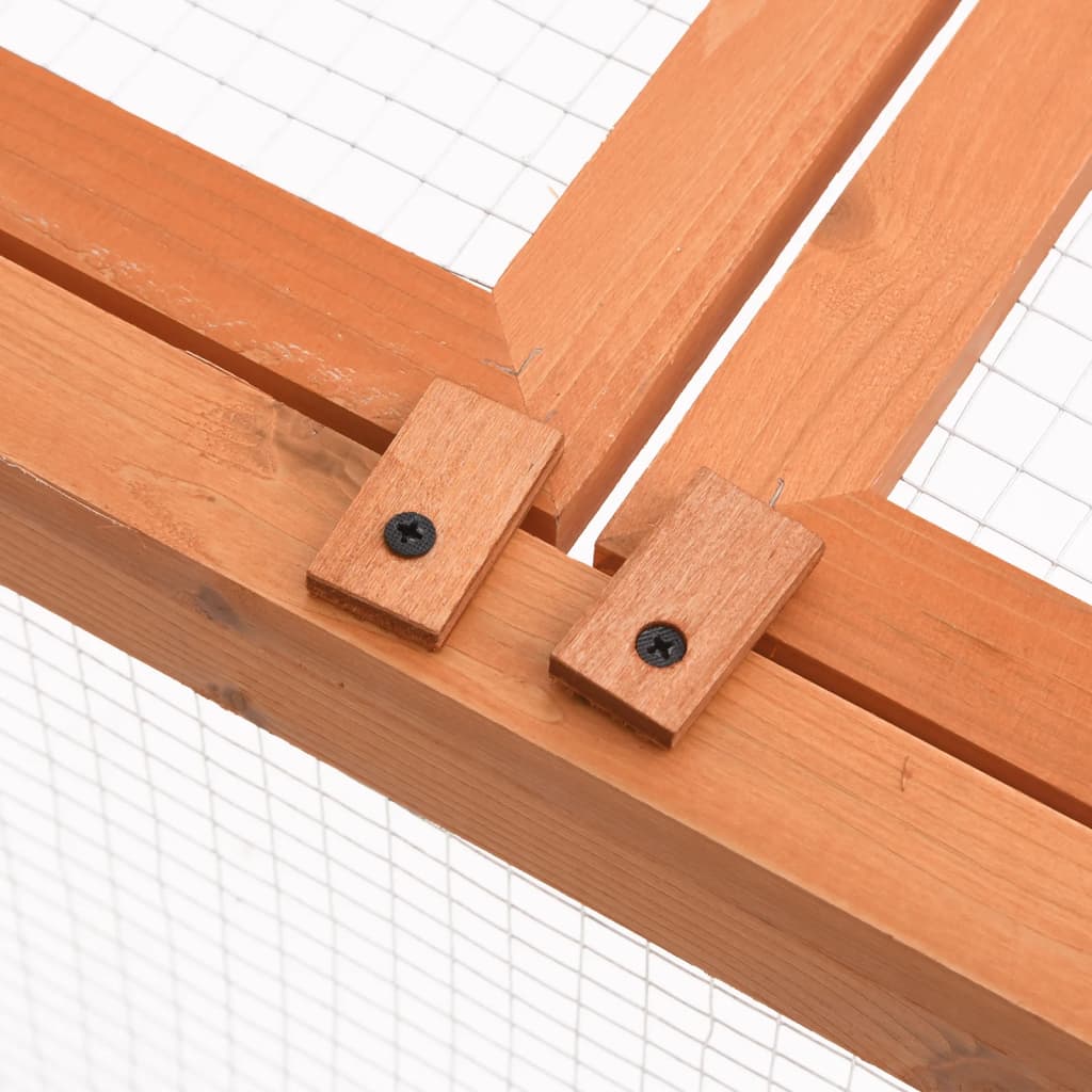 Garden Animal Cage 150X100X50 Cm Solid Firwood