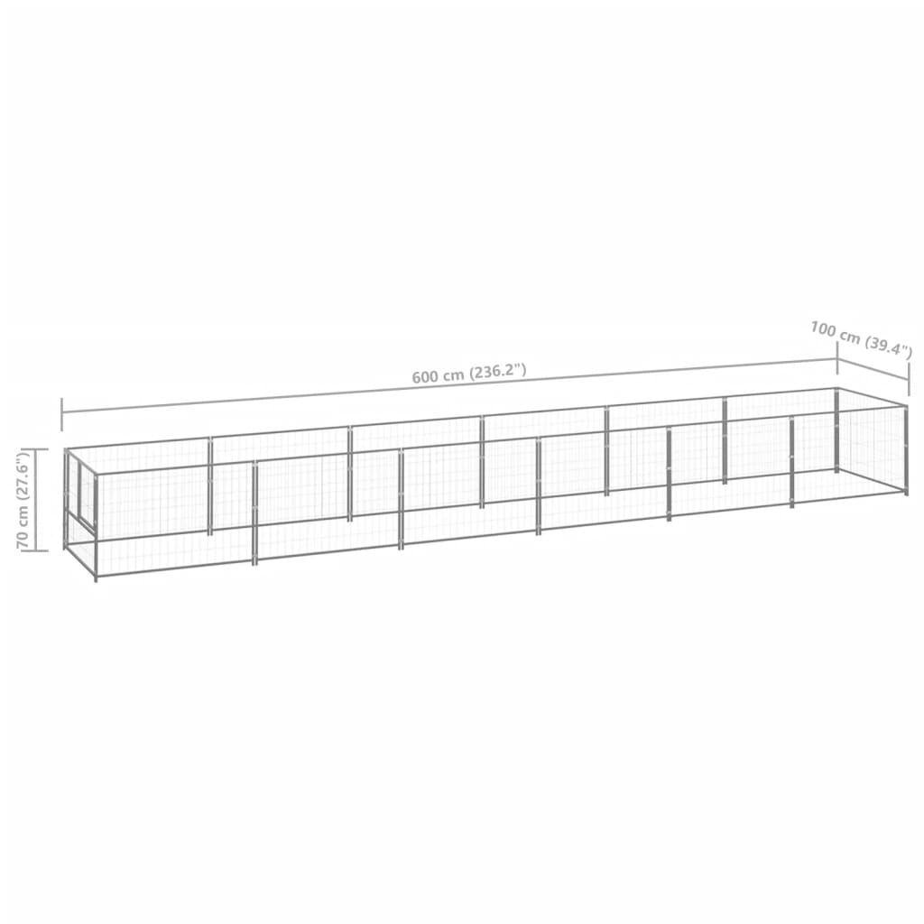 Dog Kennel 6 M² Steel