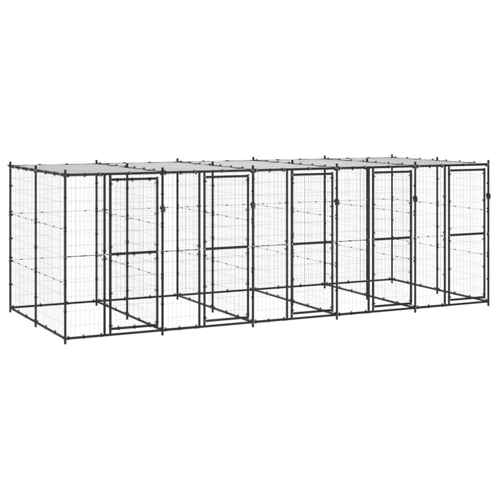 Outdoor Dog Kennel Steel With Roof