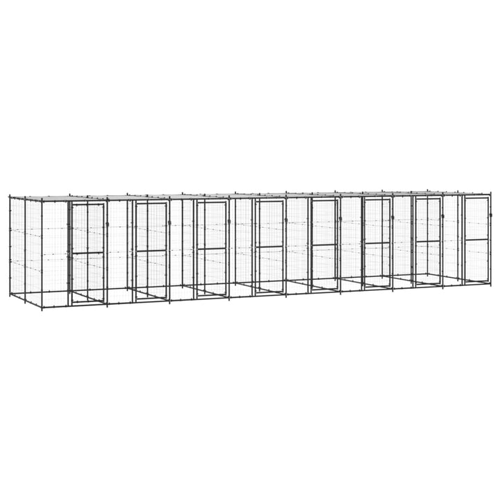 Outdoor Dog Kennel Steel With Roof