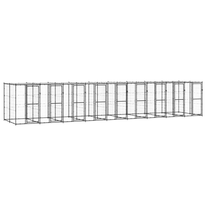 Outdoor Dog Kennel Steel With Roof