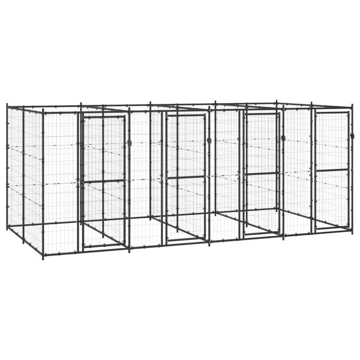 Outdoor Dog Kennel Steel With Roof