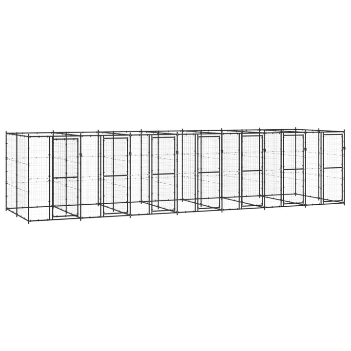 Outdoor Dog Kennel Steel With Roof