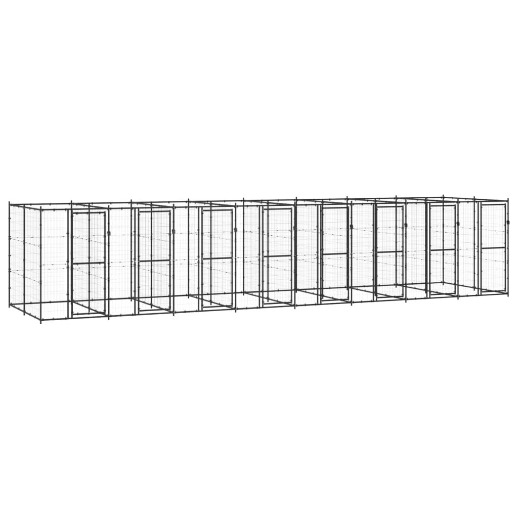 Outdoor Dog Kennel Steel With Roof