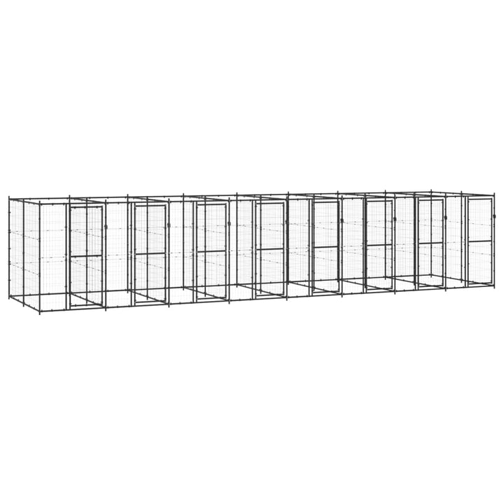 Outdoor Dog Kennel Steel With Roof