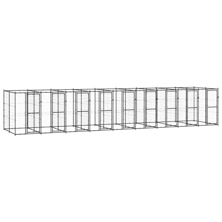 Outdoor Dog Kennel Steel With Roof
