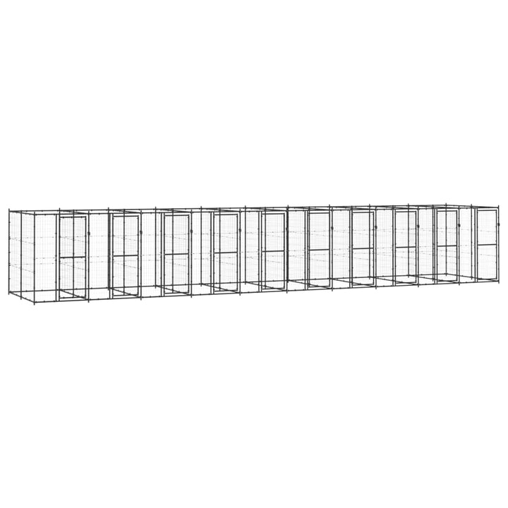 Outdoor Dog Kennel Steel With Roof
