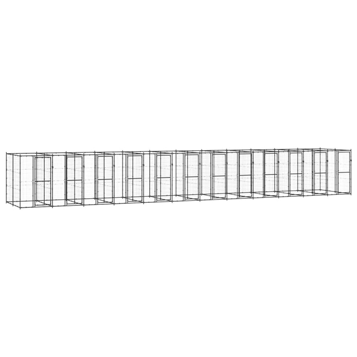 Outdoor Dog Kennel Steel With Roof