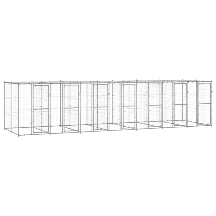 Outdoor Dog Kennel Steel With Roof
