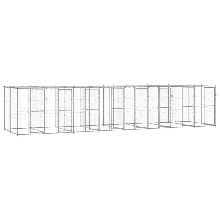 Outdoor Dog Kennel Steel With Roof