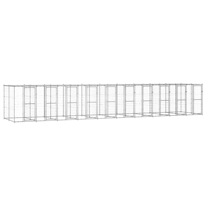 Outdoor Dog Kennel Steel With Roof